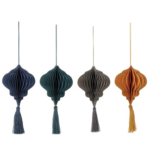 dekoracja papierowa, dekoracja choinkowa, dekoracja świąteczna Bloomingville