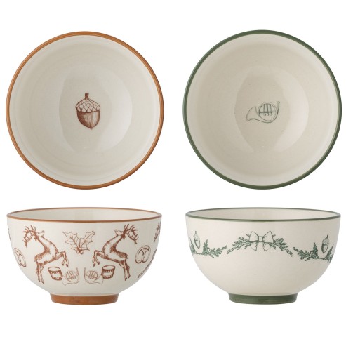 zestaw miseczek, miseczki świąteczne Bloomingville