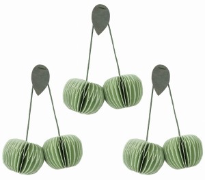 Zestaw 3 dekoracji choinkowych  Cherry   Broste Copenhagen 