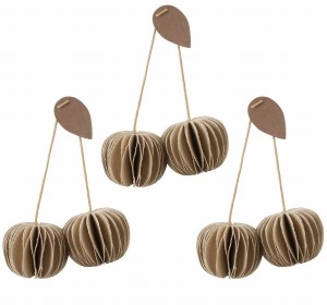 Zestaw 3 dekoracji choinkowych  Cherry   Broste Copenhagen  