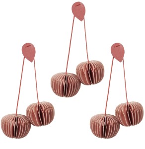 Zestaw 3 dekoracji choinkowych  Cherry   Broste Copenhagen 