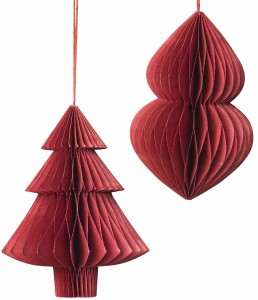 Zestaw  2 dekoracji choinkowych  Broste Copenhagen           