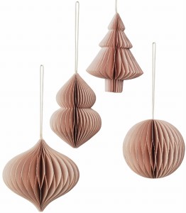Zestaw  4 dekoracji choinkowych  Broste Copenhagen          