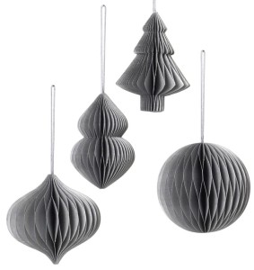 Zestaw  4 dekoracji choinkowych  Broste Copenhagen          